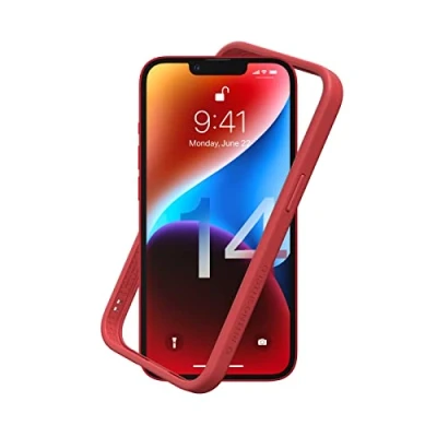 Immagine di RhinoShield Bumper Case Compatible with [iPhone 14] CrashGuard NX Shock Absorbent Slim Design Protective Cover 3.5M / 11ft Drop Protection Red