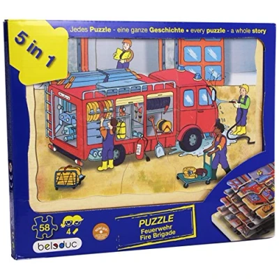Immagine di Hape 17035 Layer Puzzle Pompieri