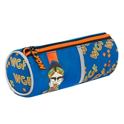 Immagine di COMIX LYON GAMER Astuccio Scuola Porta Cancelleria con Tirazip in Metallo Personalizzata e Dettagli Mesh Piccolo Portapenne Bambino bambina per Medie Elementari, 20x8Hcm