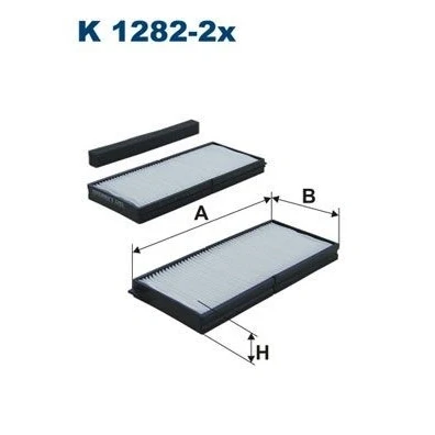 Immagine di FILTRON K 1282 2x Filtro abitacolo particellare 230 106 20