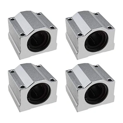 Immagine di 4 Pz SCS20UU Linear Motion Cuscinetti a Sfera Sliders Blocco di Trasporto Boccola 20mm Alesaggio 50mm Lunghezza per CNC Stampante 3D Accessori