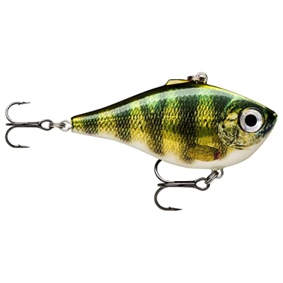 Immagine di Rapala Esca da Pesca Artificiale Spinning Rippin’ Rap di Simulazione per Acqua Dolce Snella e Senza Labbro Profondità Nuoto Variabile 7cm/24g Prodotta in Estonia Live Perch