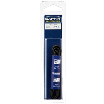 Immagine di SAPHIR Lacci rotondi sottili cerati, 60 cm, colore: Nero