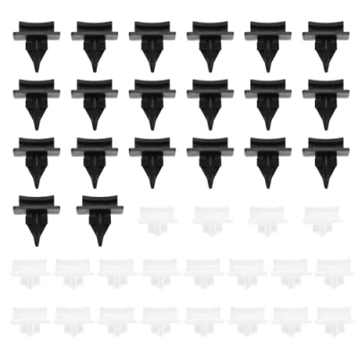 Immagine di ECSiNG 40 clip di modanatura laterali per parabrezza anteriore, compatibili con modelli Ford Transit V184, OEM 4069906 4069907