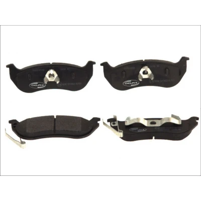 Immagine di DELPHI LP1859 Kit pastiglie freno Non predisposto per contatto segnalazione usura con lamierino anticigolío senza accessori JEEP: Cherokee III