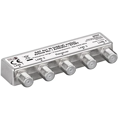 Immagine di Goobay 67007 Commutatore 4x1 DiSEqC 2.0