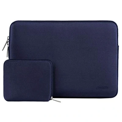 Immagine di MOSISO Laptop Custodia PC Portatil Compatibile con MacBook Air/PRO,13 13,3 Pollici Notebook,Compatibile PRO 14 M3 M2 M1 Max 2024 2021,Neoprene Borsa Piccolo Case, Blu Navy