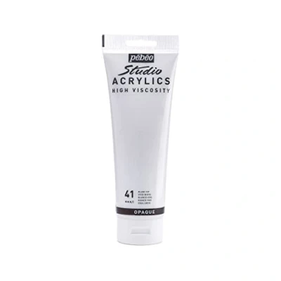 Immagine di Pebeo Studio Acrylics Colore Acrilico, 250 ml, Colore: Bianco Puro