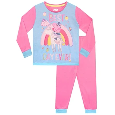 Immagine di Peppa Pig Pigiama a Maniche Lunghe per Ragazze Unicorno Multicolore 4 5 Anni