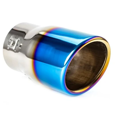 Immagine di AMiO MT 007BLC 02198 Terminale di Scarico 90 Blu Acciaio inossidabile 150, 120 78