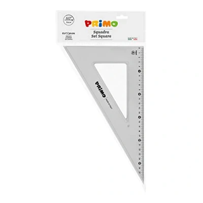 Immagine di Morocolor PRIMO, Squadra 60 30 cm, Color grigio fumé, Antiriflesso, Stabile e resistente, Lettura facilitata, Alta precisione, Ideale per il disegno tecnico