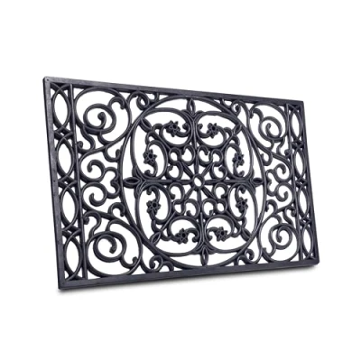 Immagine di Hanse Home Zerbino in gomma, 45 x 75 cm, antiscivolo e resistente alle intemperie, effetto ghisa, per interni ed esterni, corridoio, terrazza, ingresso, cm