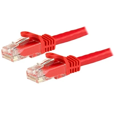 Immagine di StarTech.com N6PATC3MRD Cavo di Rete CAT6, Patch Ethernet, RJ45, UTP, Antigroviglio, 3 m, Rosso