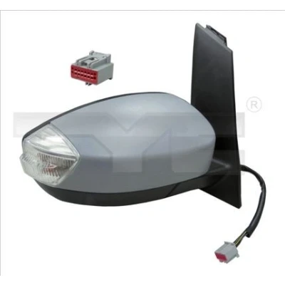 Immagine di Specchietto retrovisore esterno Tyc 310 0271 Dx con la prima mano per regolazione elettrica specchio, convesso, termico, sensore temperatura