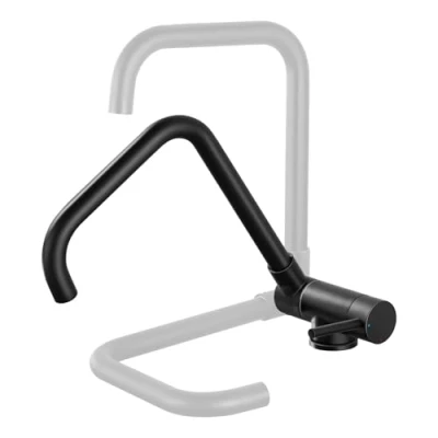 Immagine di Lonheo Rubinetto Cucina Nero Pieghevole,Miscelatore Sottofinestra Girevole 360 , Rubinetti da Acciaio Inox 304, Miscelatori Lavello Monocomando Acqua Calda e Fredda