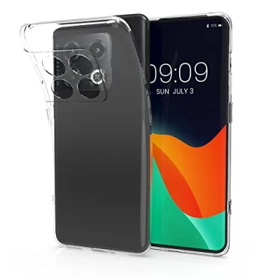 Immagine di kwmobile Cover Compatibile con OnePlus 10 Pro 5G Custodia Morbida in Silicone TPU Crystal Case Flessibile trasparente