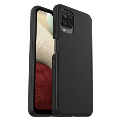 Immagine di Otterbox cover per Samsung Galaxy A12 Sleek, resistente a shock e cadute, Sottile, testata norme anti caduta MIL STD 810G, Nero, Senza Retail Package
