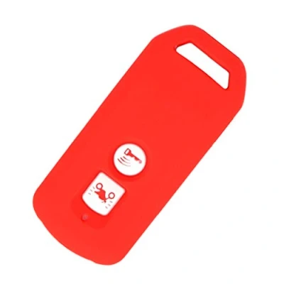 Immagine di Happyit Custodia in silicone per chiave auto a 2 pulsanti (rosso)