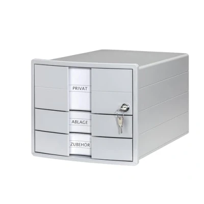 Immagine di HAN IMPULS 1018 11 Cassettiera Grigio DIN A4, C4 Numero cassetti: 3