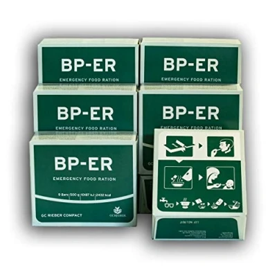 Immagine di BP ER Elite Emergency Food 6 unità da 500 grammi, precauzione campeggio all&#039;aperto dal produttore leader GC Rieber Compact dalla Norvegia