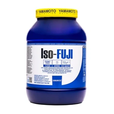 Immagine di YAMAMOTO Nutrition, Iso Fuji Volactive 700 gr, Integratore di Proteine del Siero Latte Isolate Ultrafiltrate, in Polvere Isolate, Gusto Doppio Cioccolato