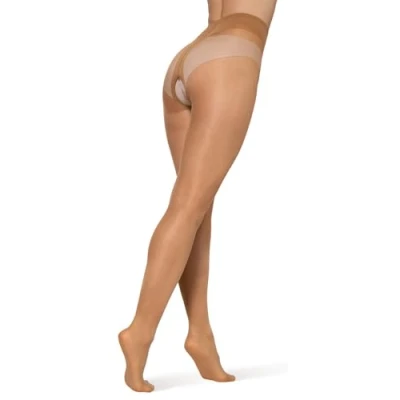 Immagine di BANANALU 20 Collant Ouvert con cavallo aperto, Bronzo chiaro, XL