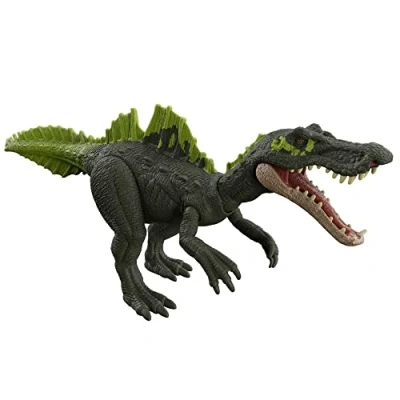 Immagine di Mattel Jurassic World Dominion Assalto Ruggente Ichthyovenator, dinosauro con ruggito e attacco morsi, gioco classico digitale, Giocattolo per Bambini 4+ Anni, HDX44