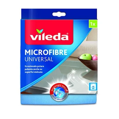 Immagine di Vileda Panno Microfibra Plus Multiuso, Celeste, Media