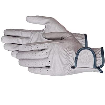 Immagine di PFIFF 102601 Twin Color Guanti da Equitazione, Colore: Grigio/Blu Scuro 10