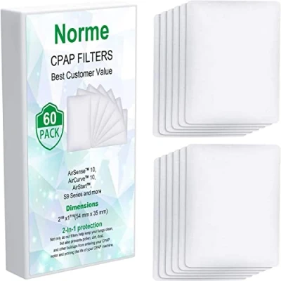 Immagine di 60 Pezzi Filtro Monouso Filtri Aria 54 x 35 mm per La Maggior Parte dei di Dimensioni Uguali