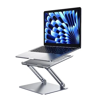Immagine di UGREEN Supporto PC Portatile, per Laptop Ergonomico in Alluminio Multi Angolo Regolabile Compatibile da 15,6 Pollici Come MacBook PRO/Air, Surface, HP