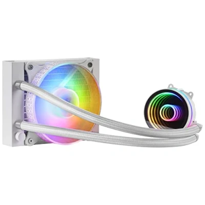 Immagine di Mars Gaming ML ONE120, Raffreddamento a Liquido CPU, TDP 200W, Infinity Mirror, Ventola FRGB Silenziosa, Universale Multisocket, Nero