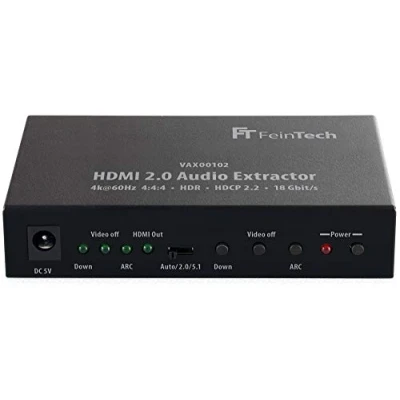 Immagine di FeinTech VAX00102 HDMI 2.0 Audio Extractor, ARC 4K HDR Nero