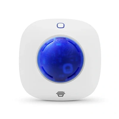 Immagine di Chuango WS 105 Sirena interna wireless Allarme antifurto con luce stroboscopica blu lampeggiante Sistema di sicurezza delle prestazioni per la casa Volume 90 dB Compatibile accessori