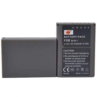 Immagine di DSTE 2 Pacco Ricambio Batteria per OLYMPUS BLN 1 BLN1 BCN E M1 M5 OM D PEN P5 Mark II