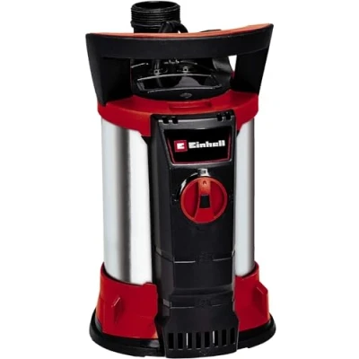 Immagine di Einhell GE SP 4390 N a LL ECO Pompa immersione acque chiare (430 W, portata max 9000 L/h, prevalenza 8 m, 7m, valvola di non ritorno, aspirazione fino 1 mm,incl. attacco universale)
