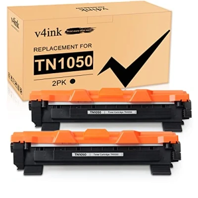 Immagine di V4INK TN1050 Compatibili Cartucce di Toner Sostituzione per Brother HL 1110 1112 1210W DCP 1510 1512 1610W MFC 1810 1910 1910W (Nero, 1,000 Pages)