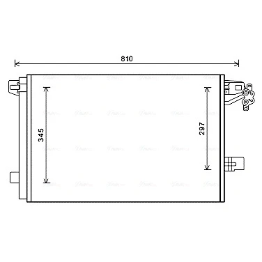 Immagine di PRASCO VNA5328D Condensatore con essiccatore 15,4 13,7 Alluminio 686 R 134a VOLKSWAGEN: Transporter 5 Bus,