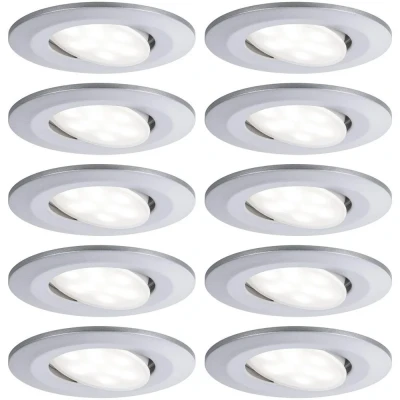 Immagine di Paulmann Lampada a LED da incasso per bagno Kit 10 60 W Cromo (opaco)