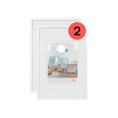 Immagine di walther design bianca 15 x 20 cm confezione da 3, cornice in plastica New Lifestyle KV520W3