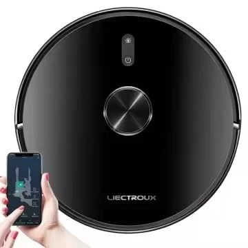 Immagine di LIECTROUX X6 Aspirapolvere Robot Lavatore, 6500Pa di aspirazione, Navigazione Laser LiDAR, Combo Secco e Bagnato, Controllo APP, Evitamento Intelligente Oggetti, Pulizia Moquette Turbo Boosting