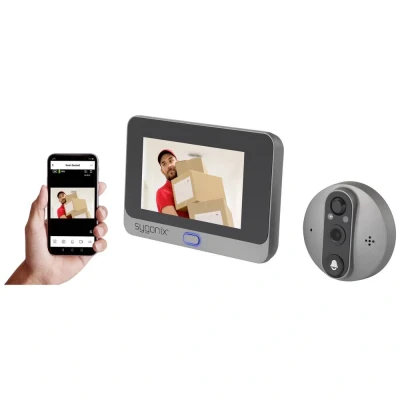 Immagine di Sygonix video citofono IP WLAN Camera, Unità interna Grigio