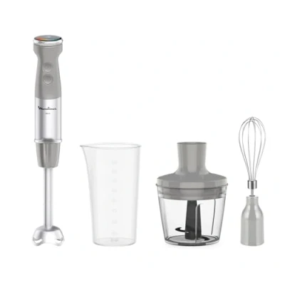 Immagine di Moulinex Quickchef+, Frullatore a Immersione, Tecnologia con Lame Powelix, 1000 W, Modalità Silenziosa, 20 Velocità, Turbo, DD673B