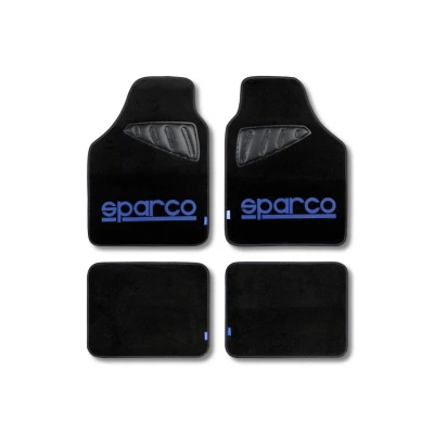 Immagine di SPARCO SPC1901 Set tappetino Poliestere, PVC, Lattice anteriore e posteriore Blu, nero