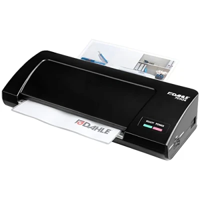 Immagine di Dahle 70304 Plastificatrice a caldo (fino A4, 30 secondi di riscaldamento), colore: Nero