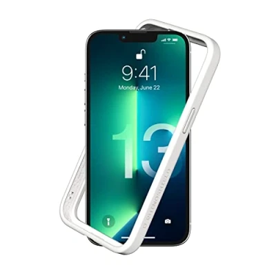 Immagine di RhinoShield Bumper Case compatible with [iPhone 13/13 Pro] CrashGuard NX Shock Absorbent Slim Design Protective Cover 3.5M / 11ft Drop Protection White