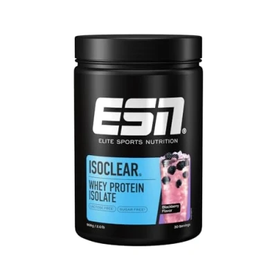 Immagine di ESN ISOCLEAR Whey Isolate Ha un sapore fruttato, delizioso e piacevolmente leggero come una bibita 908g (Mora)