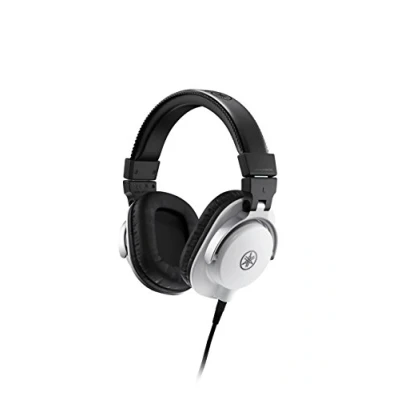 Immagine di Yamaha HPH MT5 Cuffie da Studio Over Ear Monitor Pieghevoli, con Cavo 3 m e Jack Adattatore Stereo Standard 6,3 mm Bianco