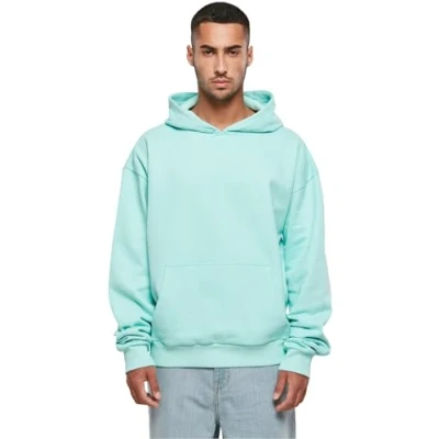 Immagine di Build Your Brand By162 ultra Heavy Cotton Box Hoody Felpa con Cappuccio, Blu berillo, XS Uomo