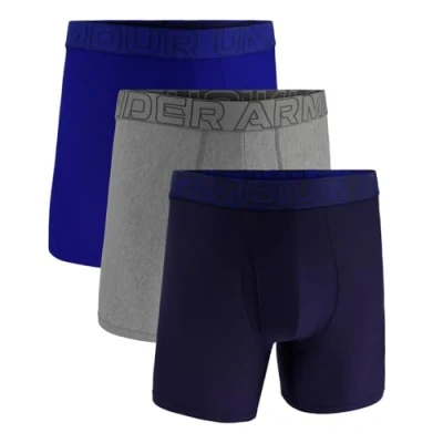 Immagine di Under Armour Men&#039;s Performance Tech Mesh 6&quot; 3 Pack Solid Boxer Briefs